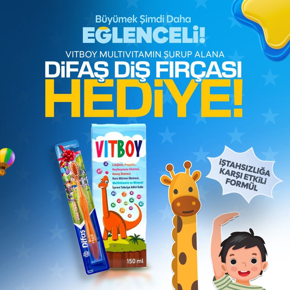 Vitboy Multivitamin Ve Mineral İçeren Takviye Edici Gıda 150 Ml Şurup