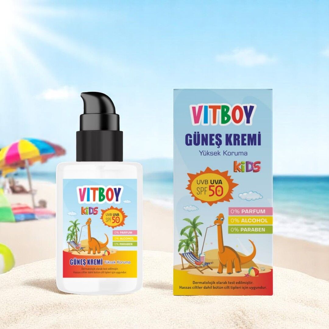 Vitboy Yüksek Koruma SPF 50+ Çocuk Güneş Kremi 75 ml